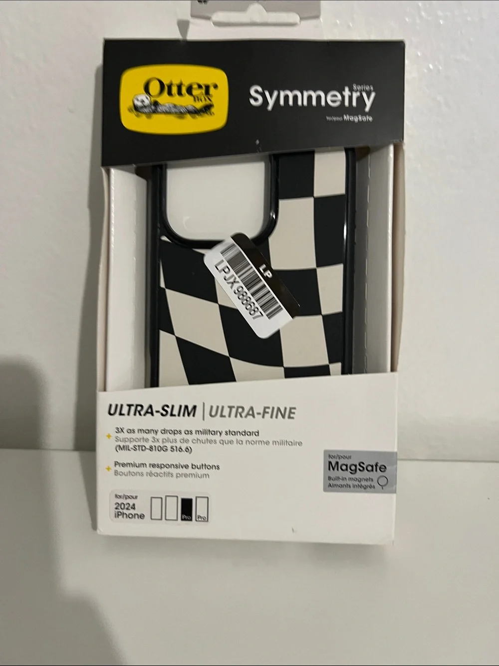 OtterBox Symmetry Series Checkerboard iPhone Case - Black & White